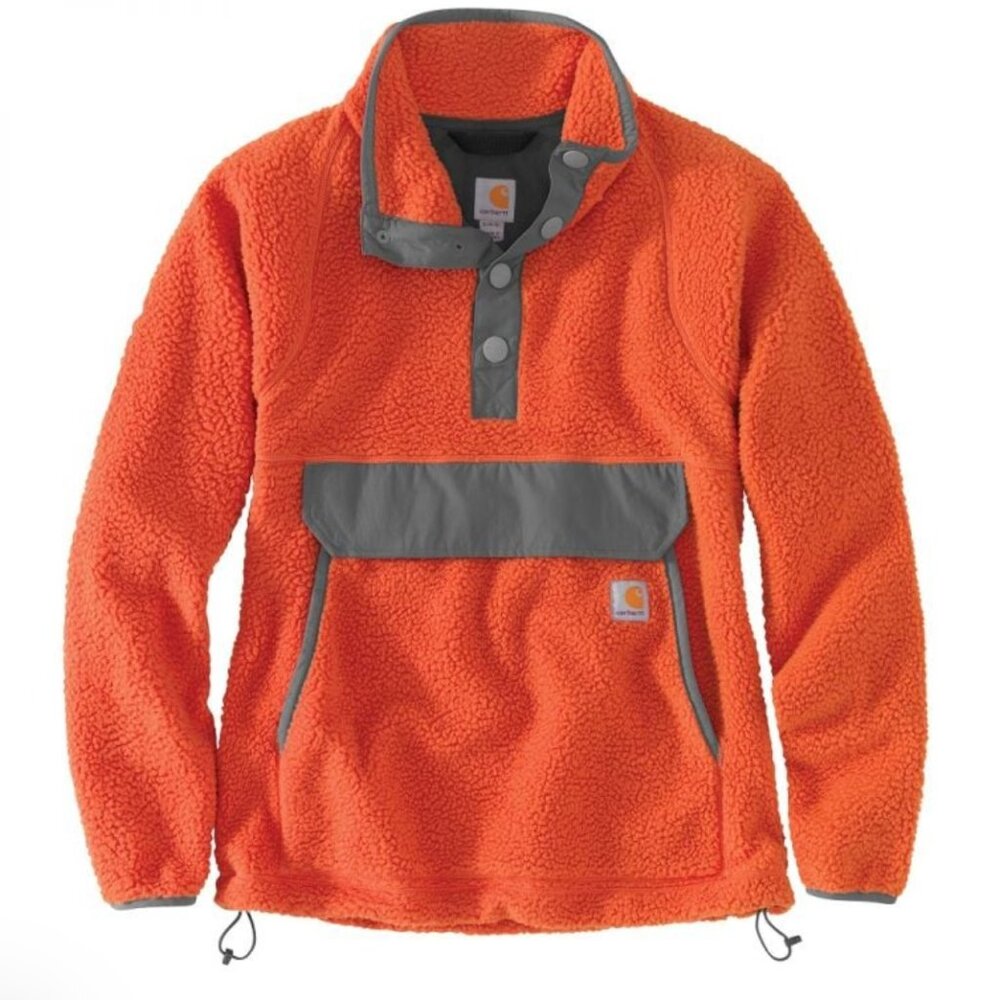 Orange *Carhartt* XS Pullover Fleece | Earthen Clay | Relaxed Fit | EUC